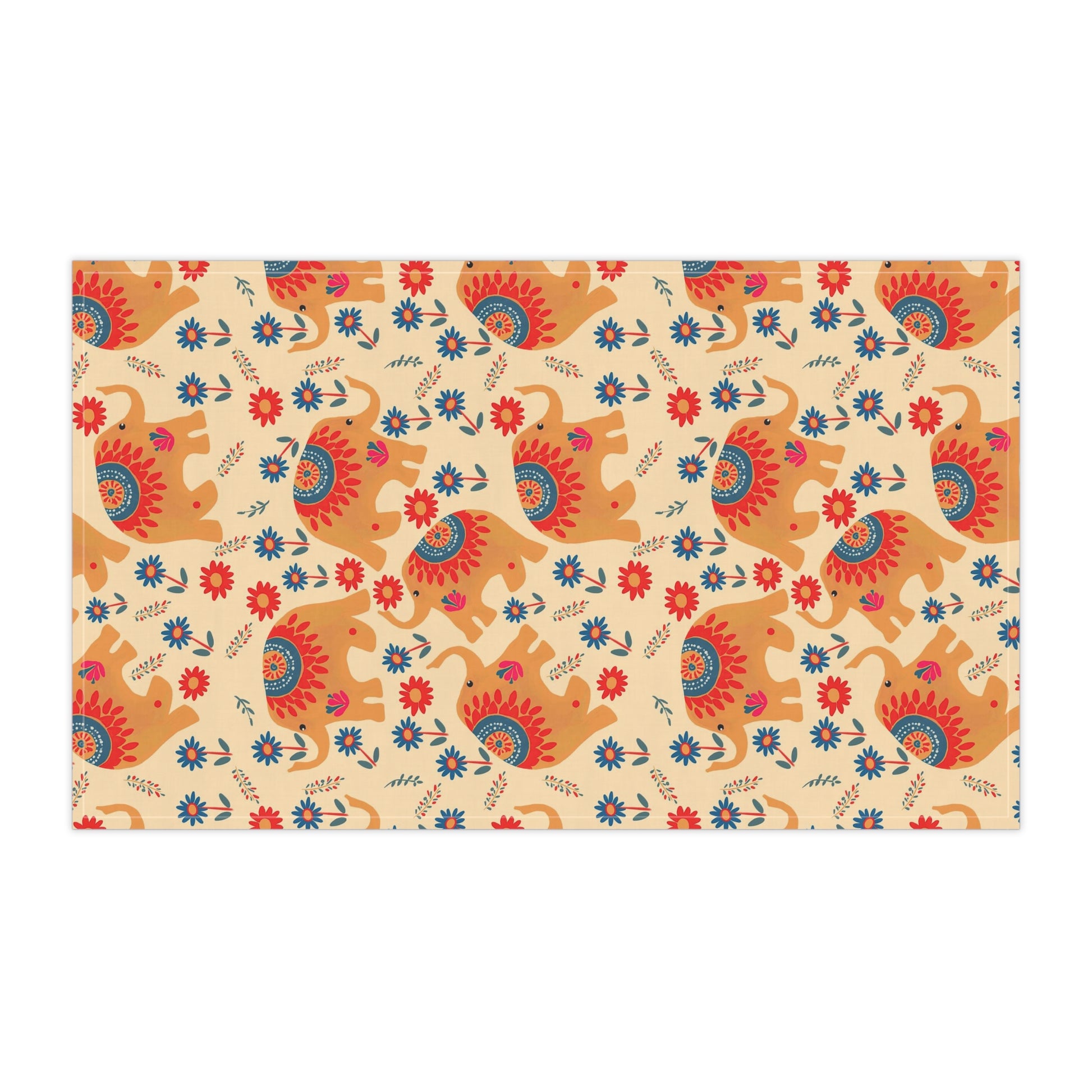 Happy Elephants Kitchen Towel