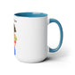 Two-Tone Coffee Mugs, 15oz, Plant Mom