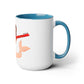 Two-Tone Coffee Mugs, 15oz, Indian Mermaid