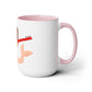 Two-Tone Coffee Mugs, 15oz, Indian Mermaid