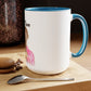 Two-Tone Coffee Mugs, 15oz, Dog Mom