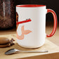 Two-Tone Coffee Mugs, 15oz, Indian Mermaid
