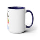 Two-Tone Coffee Mugs, 15oz, Plant Mom
