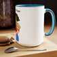 Two-Tone Coffee Mugs, 15oz, Plant Mom