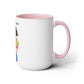 Two-Tone Coffee Mugs, 15oz, Plant Mom