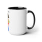 Two-Tone Coffee Mugs, 15oz, Plant Mom