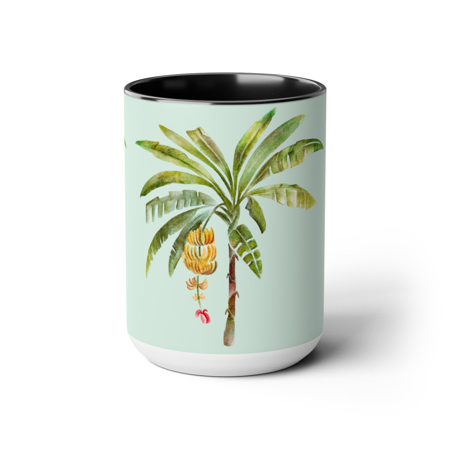 Two-Tone Coffee Mugs, 15oz, Go Bananas