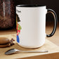 Two-Tone Coffee Mugs, 15oz, Plant Mom