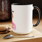 Two-Tone Coffee Mugs, 15oz, Dog Mom