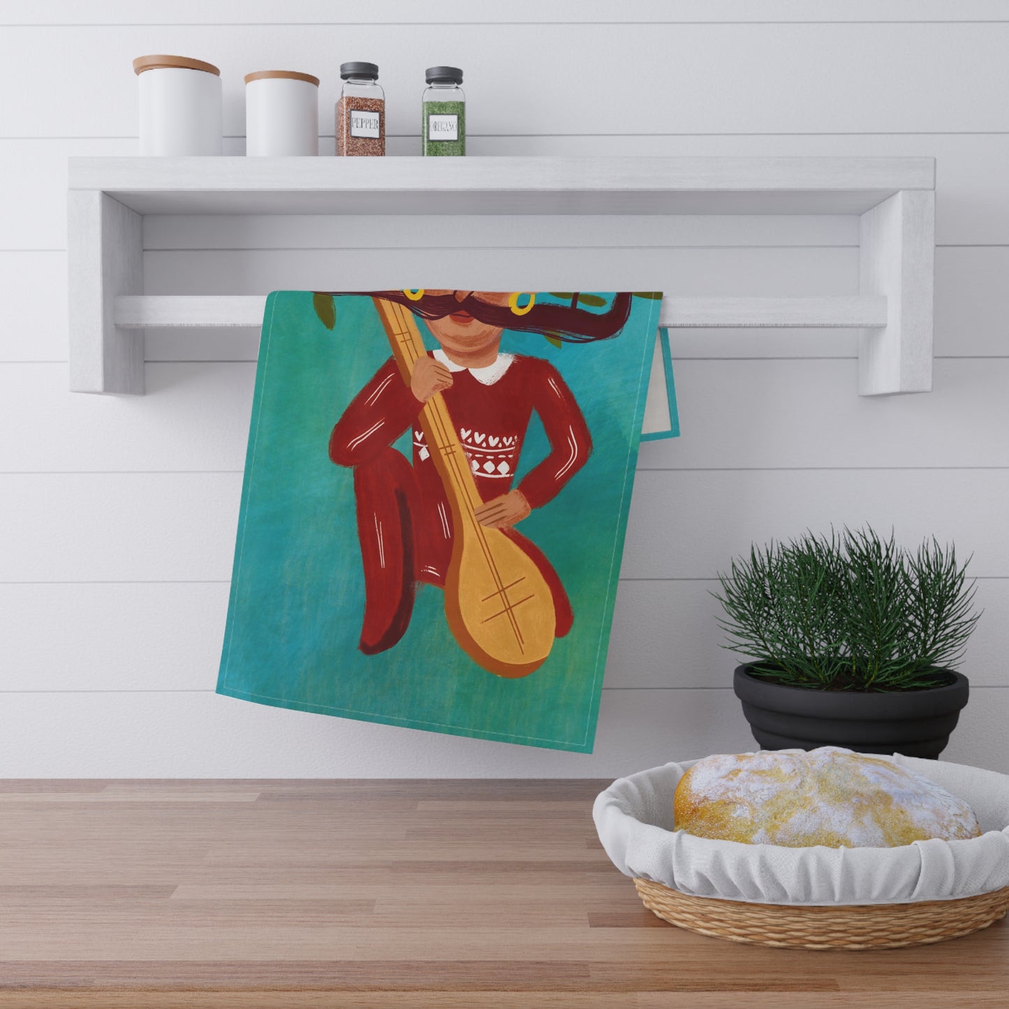 Stache Beats Kitchen Towel
