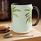 Two-Tone Coffee Mugs, 15oz, Go Bananas