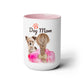 Two-Tone Coffee Mugs, 15oz, Dog Mom