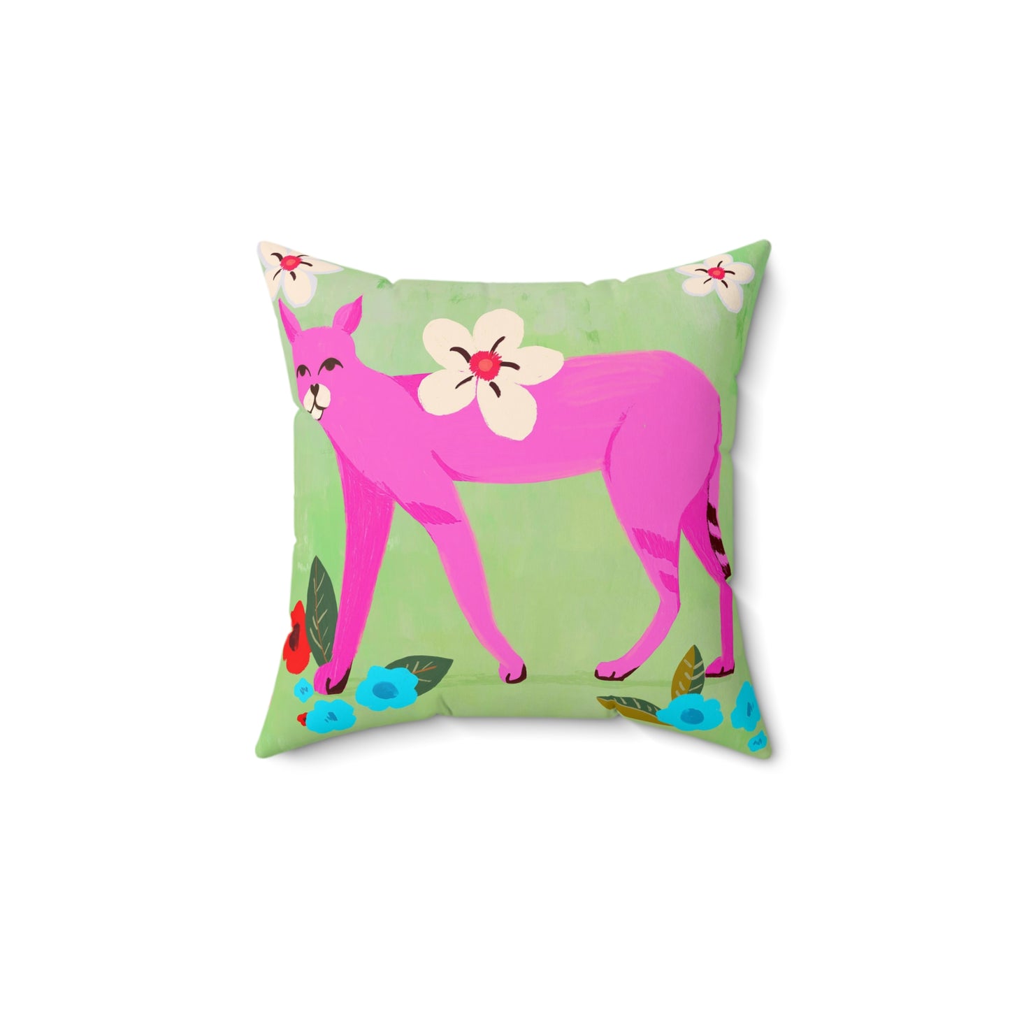 Regal Roar Spun Polyester Square Pillow