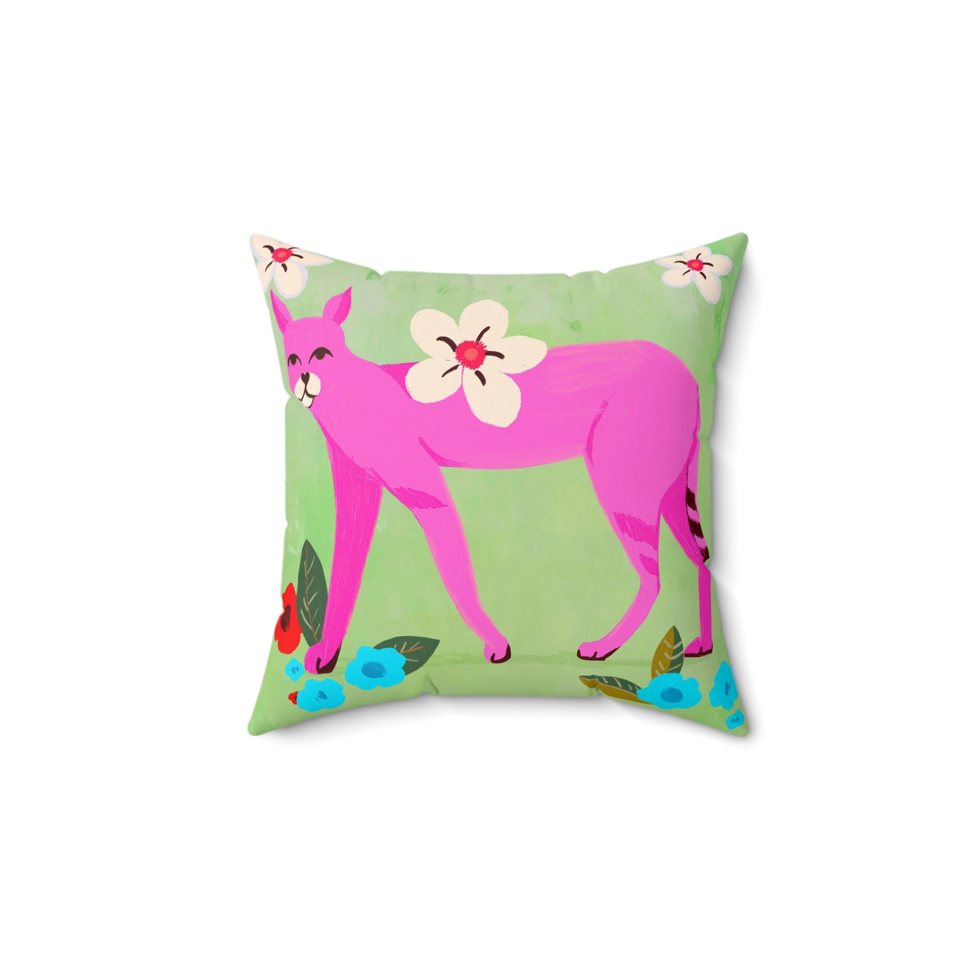 Regal Roar Spun Polyester Square Pillow