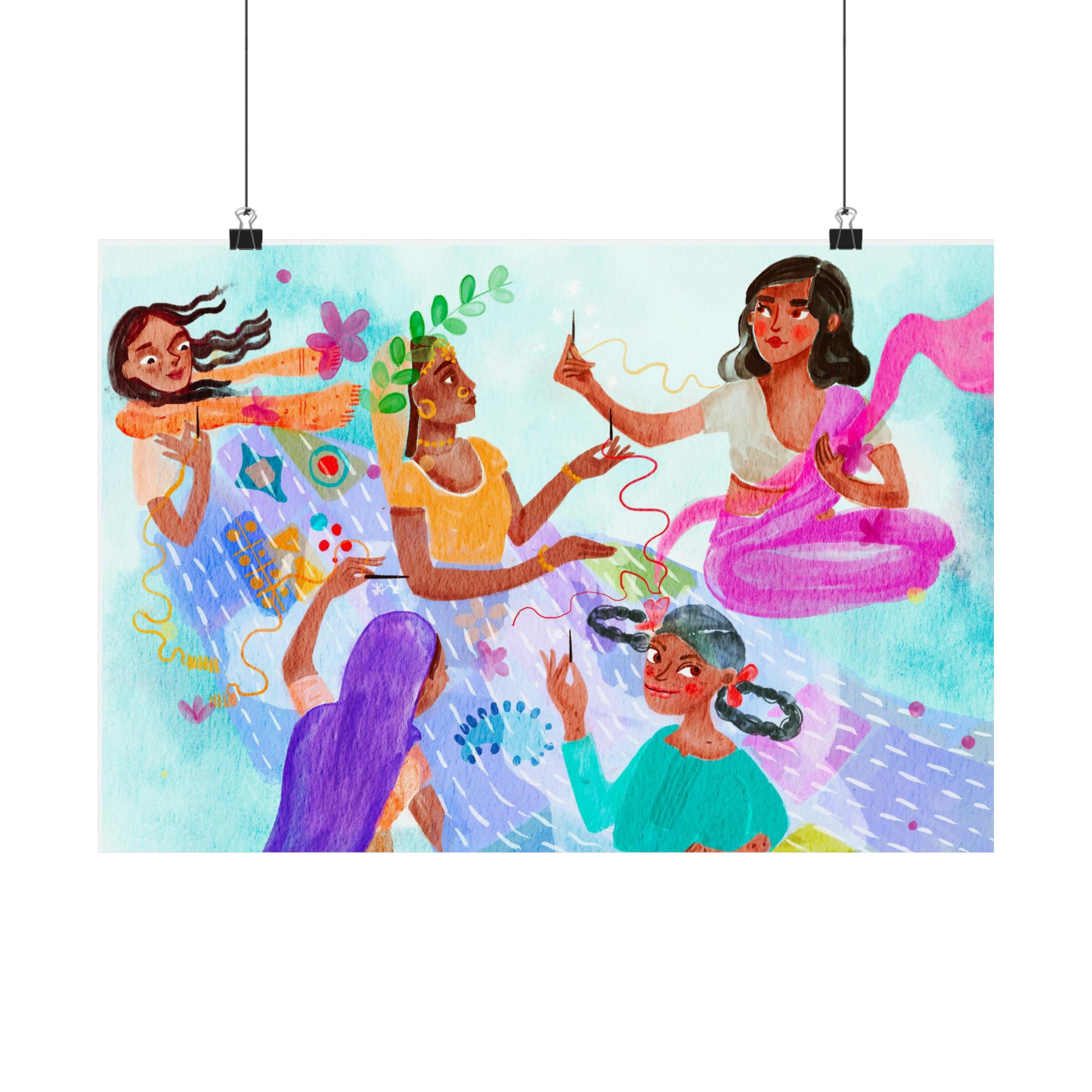 Kantha Cloth Matte Horizontal Poster