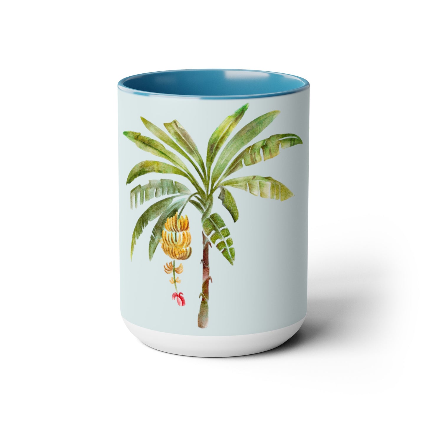 Two-Tone Coffee Mugs, 15oz, Go Bananas