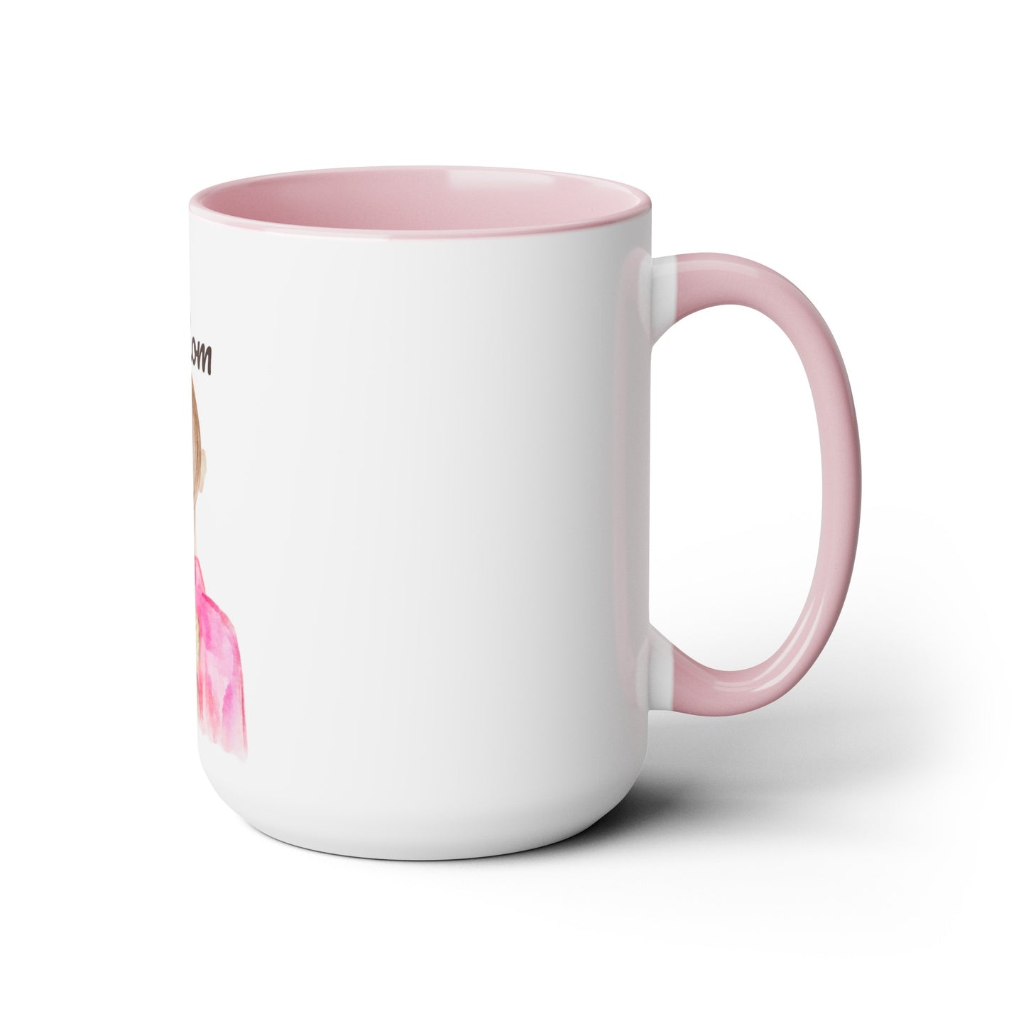 Two-Tone Coffee Mugs, 15oz, Dog Mom