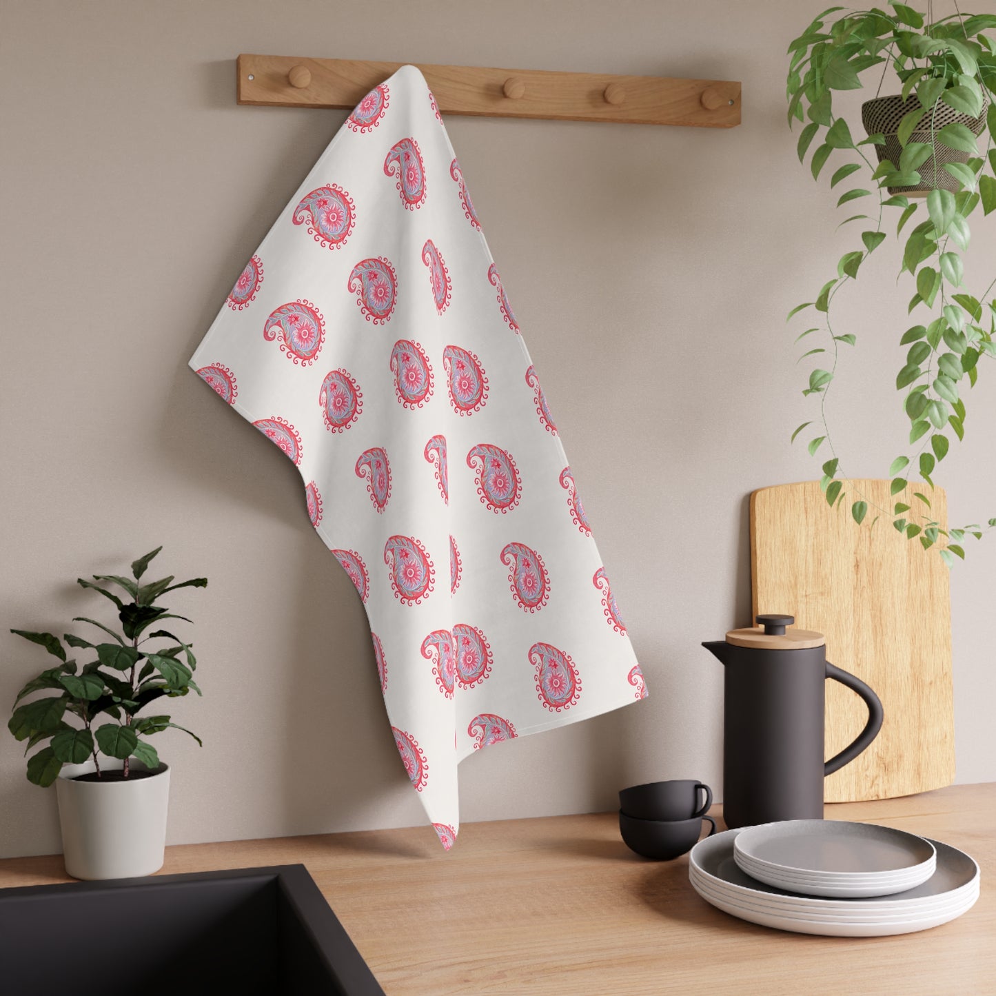 Delete Purple towel Kitchen Towel
