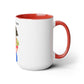 Two-Tone Coffee Mugs, 15oz, Plant Mom