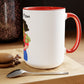 Two-Tone Coffee Mugs, 15oz, Plant Mom