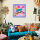 Blue Panther Matte Vertical Poster