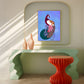 Peacock Dreams Matte Vertical Poster