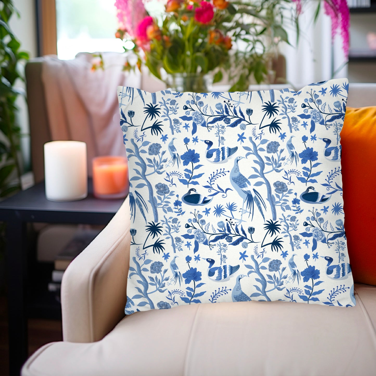 Designer Luxury Cushion Chinoiserie