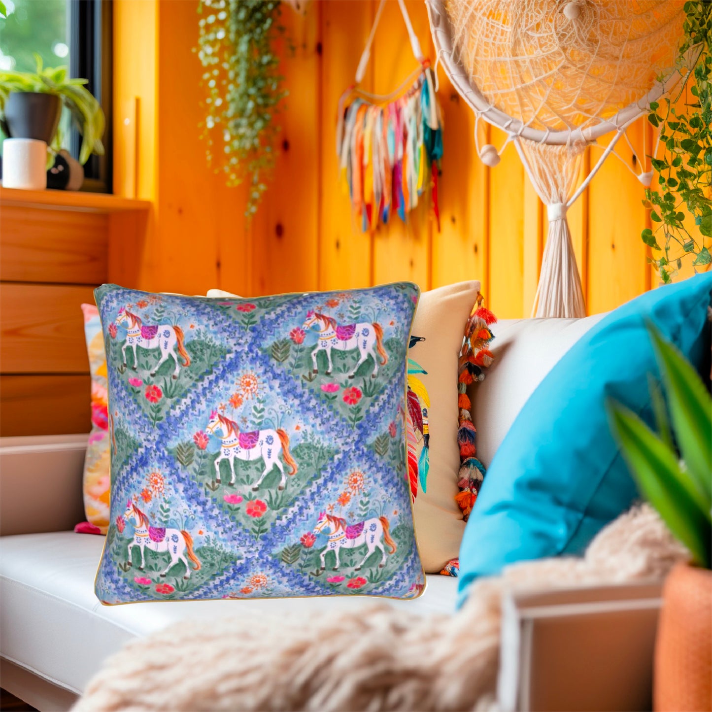Designer Luxury Cushion Horse Haven