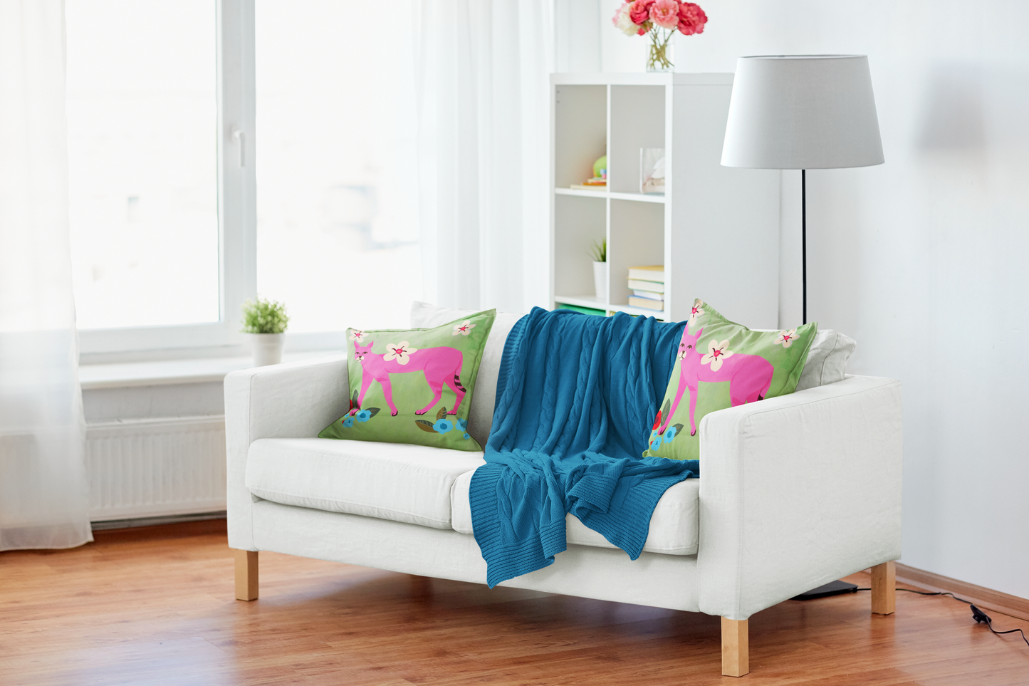 Regal Roar Spun Polyester Square Pillow