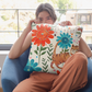Vintage Kitty Spun Polyester Square Pillow