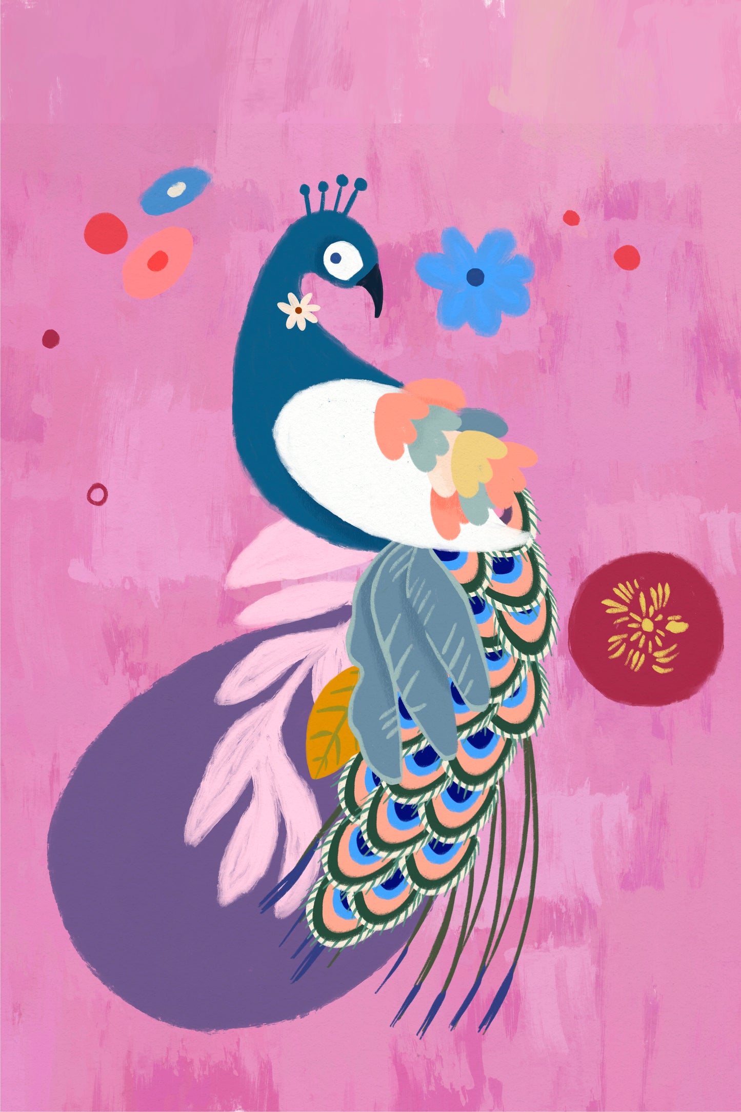 Peacock Kitchen Towel