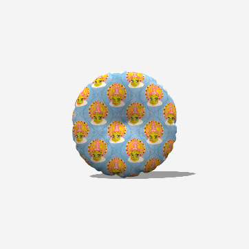 Kathakali Round Tufted Floor Pillow